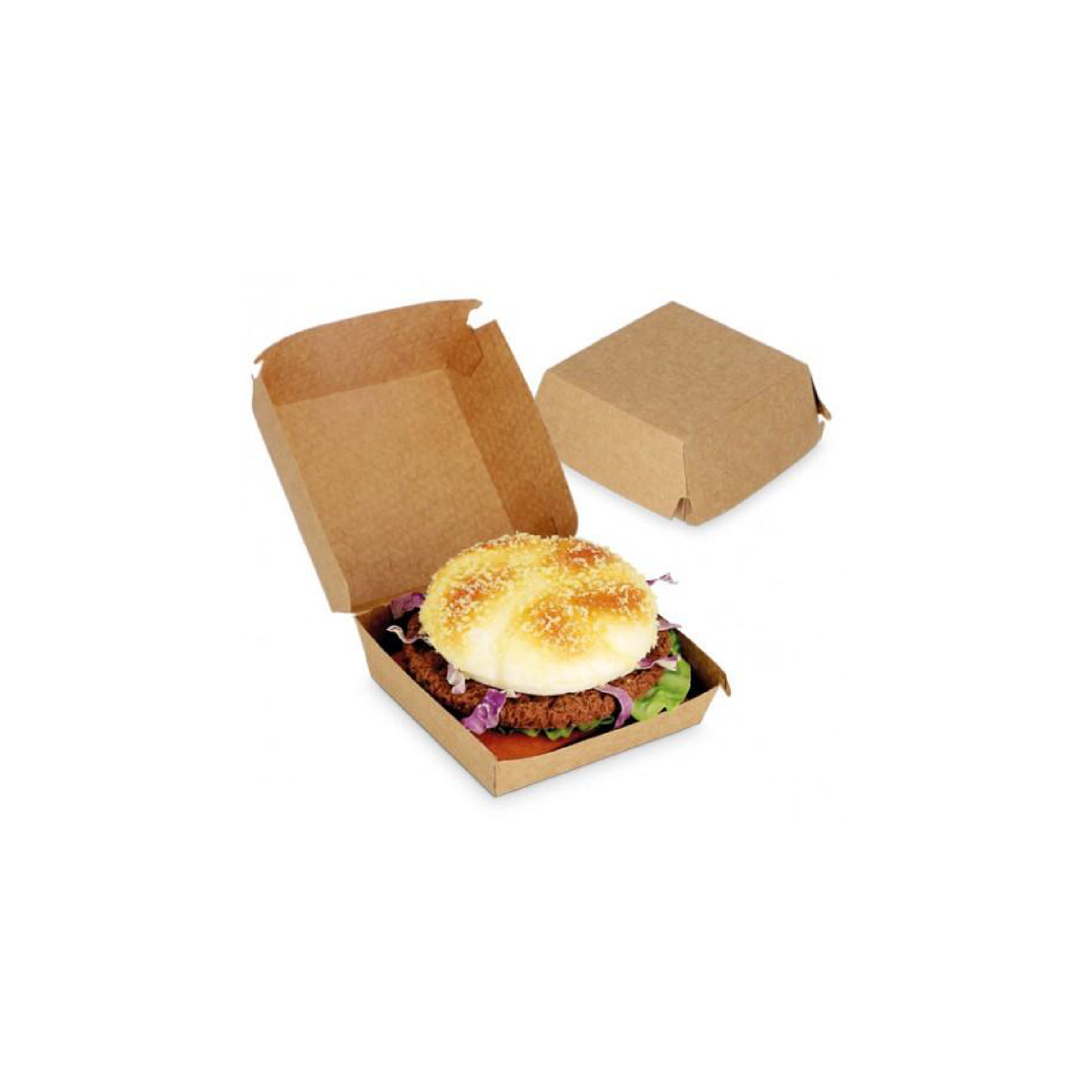Boite hamburger en kraft