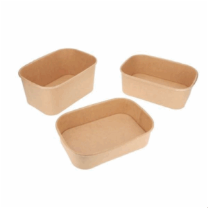 Barquette rectangulaire en carton kraft