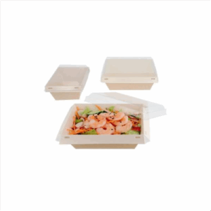 Barquette repas kraft brun