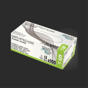 Gants nitrile non poudre noir