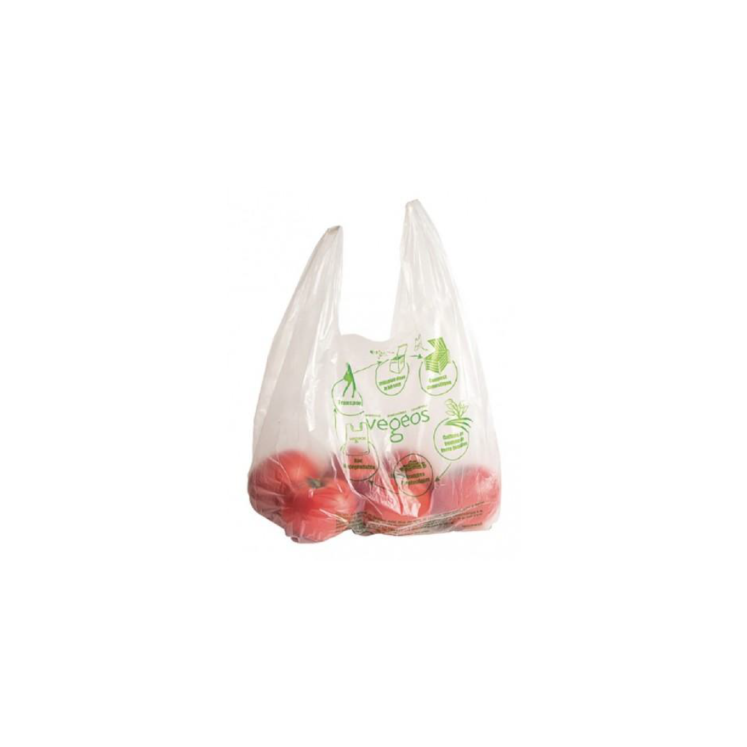 Sac bretelles en bioplastique liasse