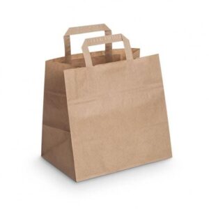 Sac kraft poignées plates
