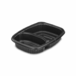 Barquette noir – 2 compartiments