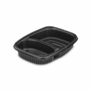 Barquette noir – 2 compartiments