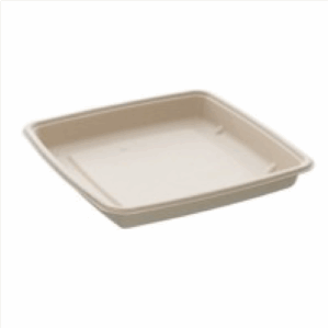 Barquette carrée en pulpe