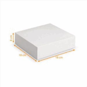 Boite à gateau blanche