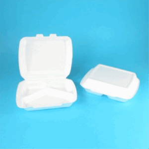 Boite a menu blanche - 3 compartiments