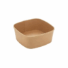 Pot carré kraft brun - 900ml