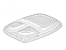 Couvercle pour barquette 3 compartiments