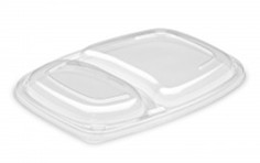 Couvercle pour barquette 2 compartiments