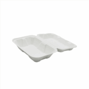 Boite repas en pulpe - blanche