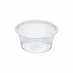 Pot à sauce en apet transparent